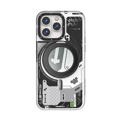YOUNGKIT Starship MagSafe 360° Pivot Ring Stand Anti-Scratch Shockproof Case Cover