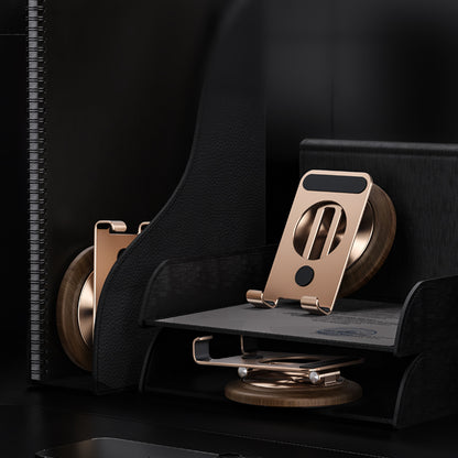 Armor King Foldable 360° Rotation Metal Phone Holder Adjustable Desktop Tablet Stand