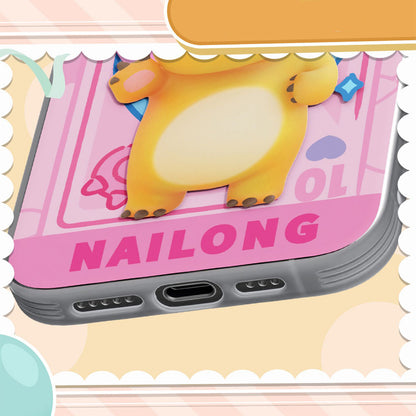 Nailong Pink Party MagSafe Anti-Scratch Shockproof Back Cover Case