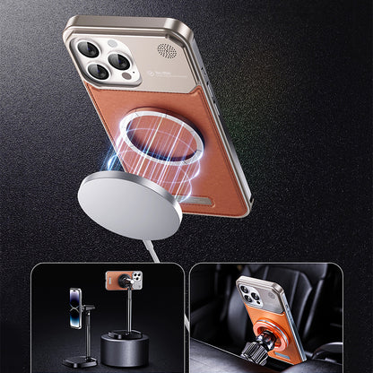 Armor King Aluminum+Leather Heat Dissipation Aromatherapy Protective Cover Case