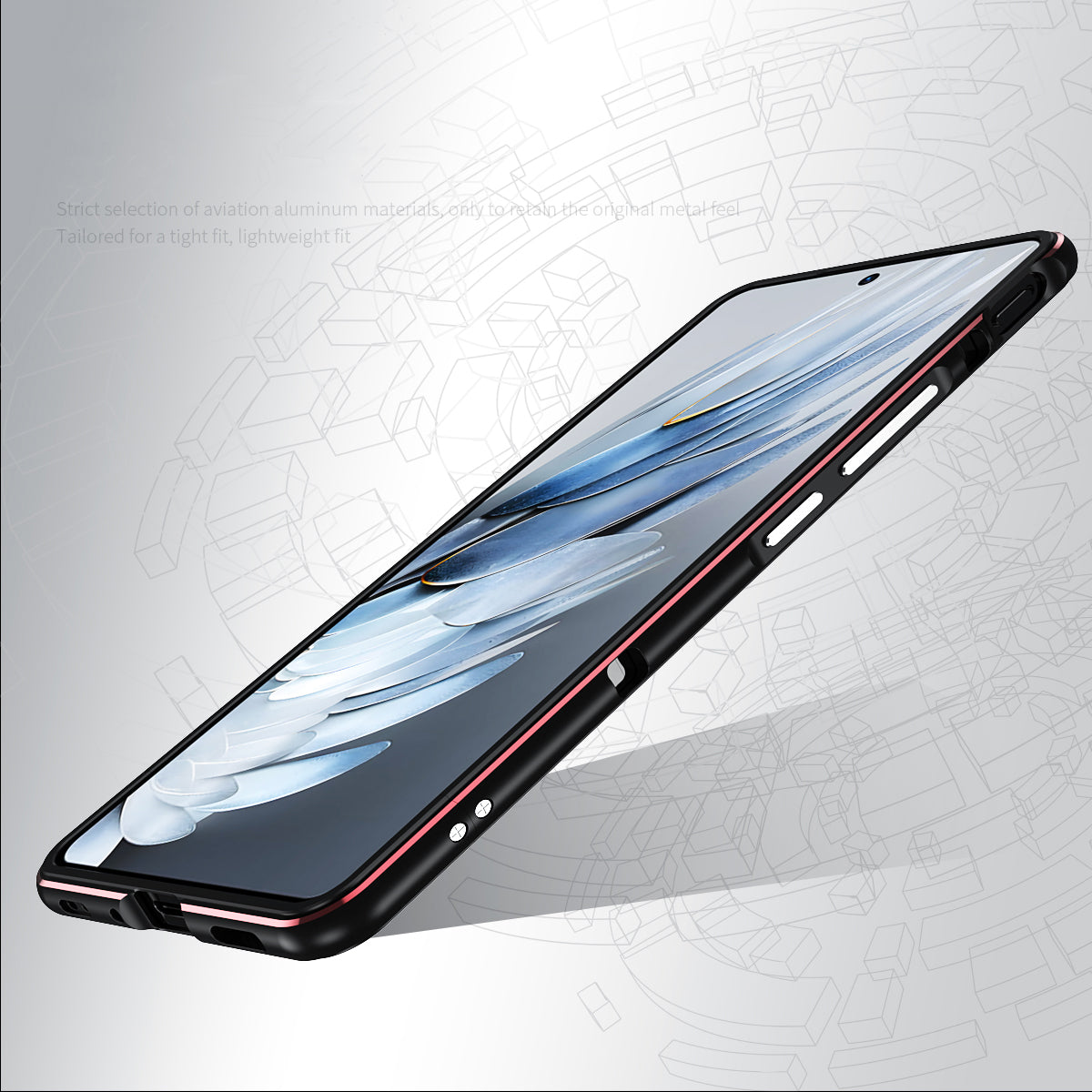 Bumper Case for ZTE Nubia RedMagic 9 Pro Plus Case Aluminum metal Frame  Slim Cover phone