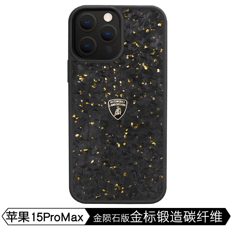 Lamborghini Forged Carbon Fiber Phone Case with Metallic Foil Lamborghini Forged Carbon Fiber Phone Case with Metallic Foil