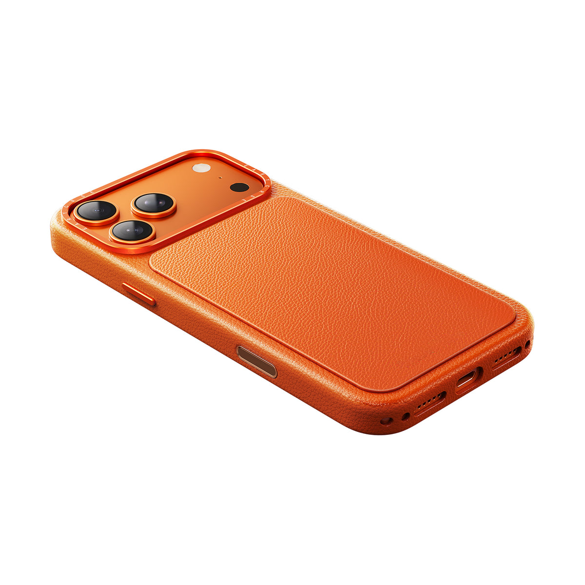 Oatsbasf Origin MagSafe Genuine Leather Capacitive Camera Button Case Cover