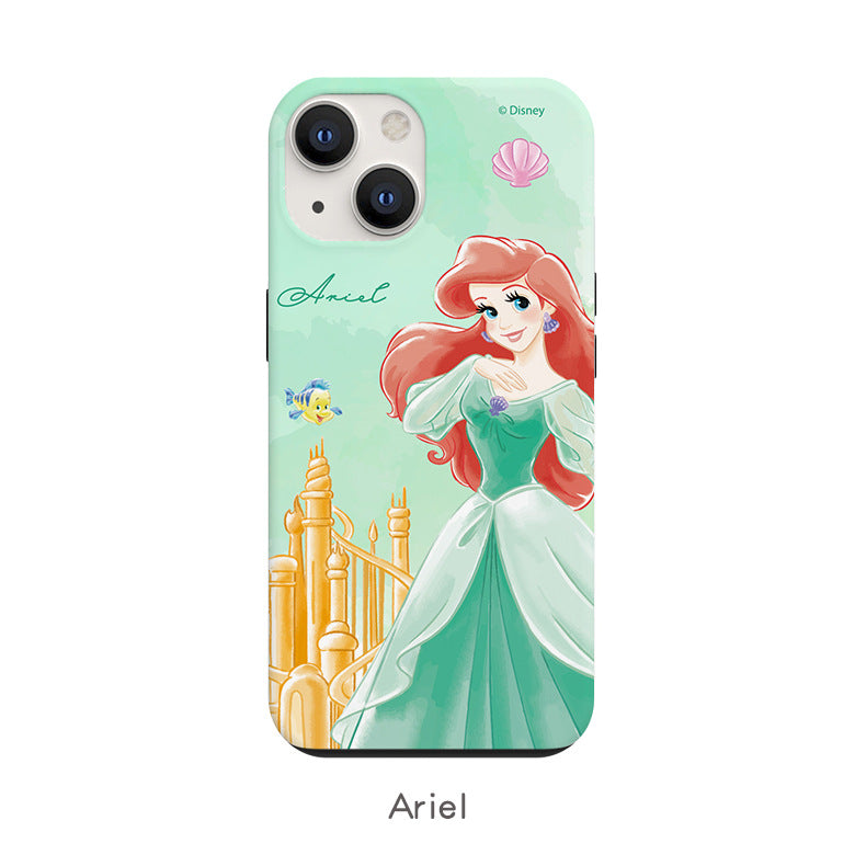 Disney Princess Watercolour Dual Layer TPU+PC Shockproof Guard Up Combo Case Cover