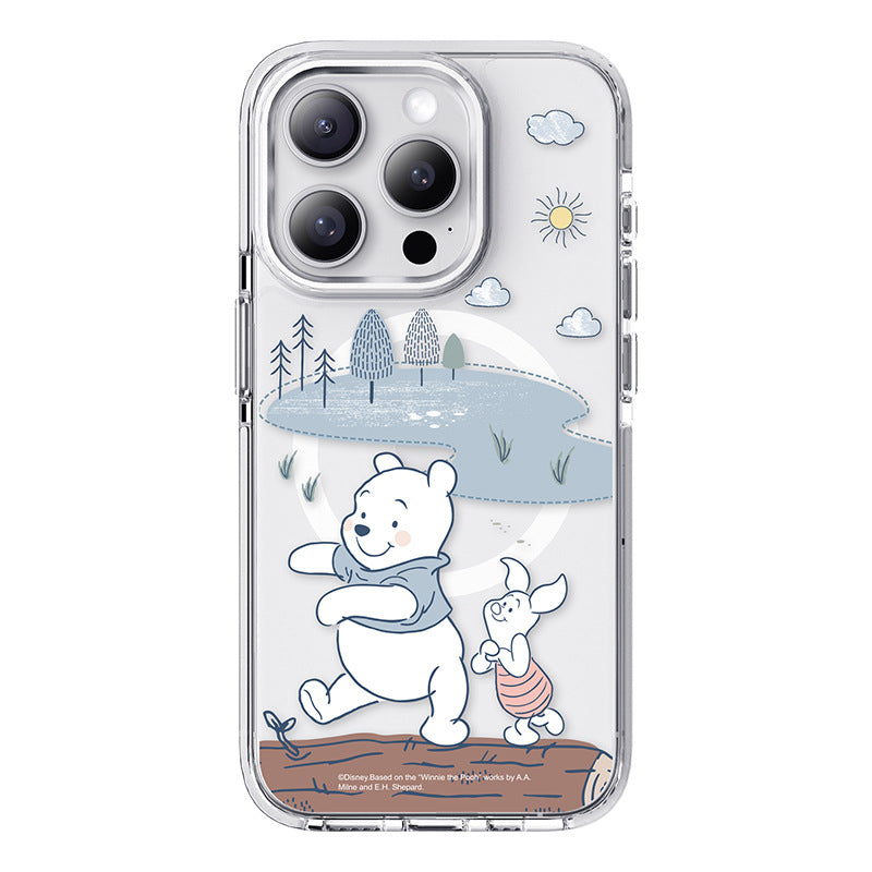 Disney Winnie the Pooh MagSafe Shockproof Transparent Protective Cover Case