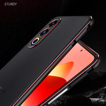 iy Aurora Sword Lens Protector Bicolor Aluminum Bumper Case for Meizu 21