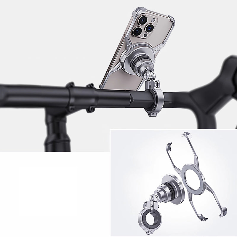 Armor King Magnetic iPhone Holder with Protective Case Bicycle Navigation Bracket Motorcycle Riding Mount