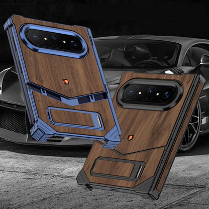 Armor King Supercar MagSafe Pivot Ring Stand Elastic Buckle Frameless Metal Case Cover
