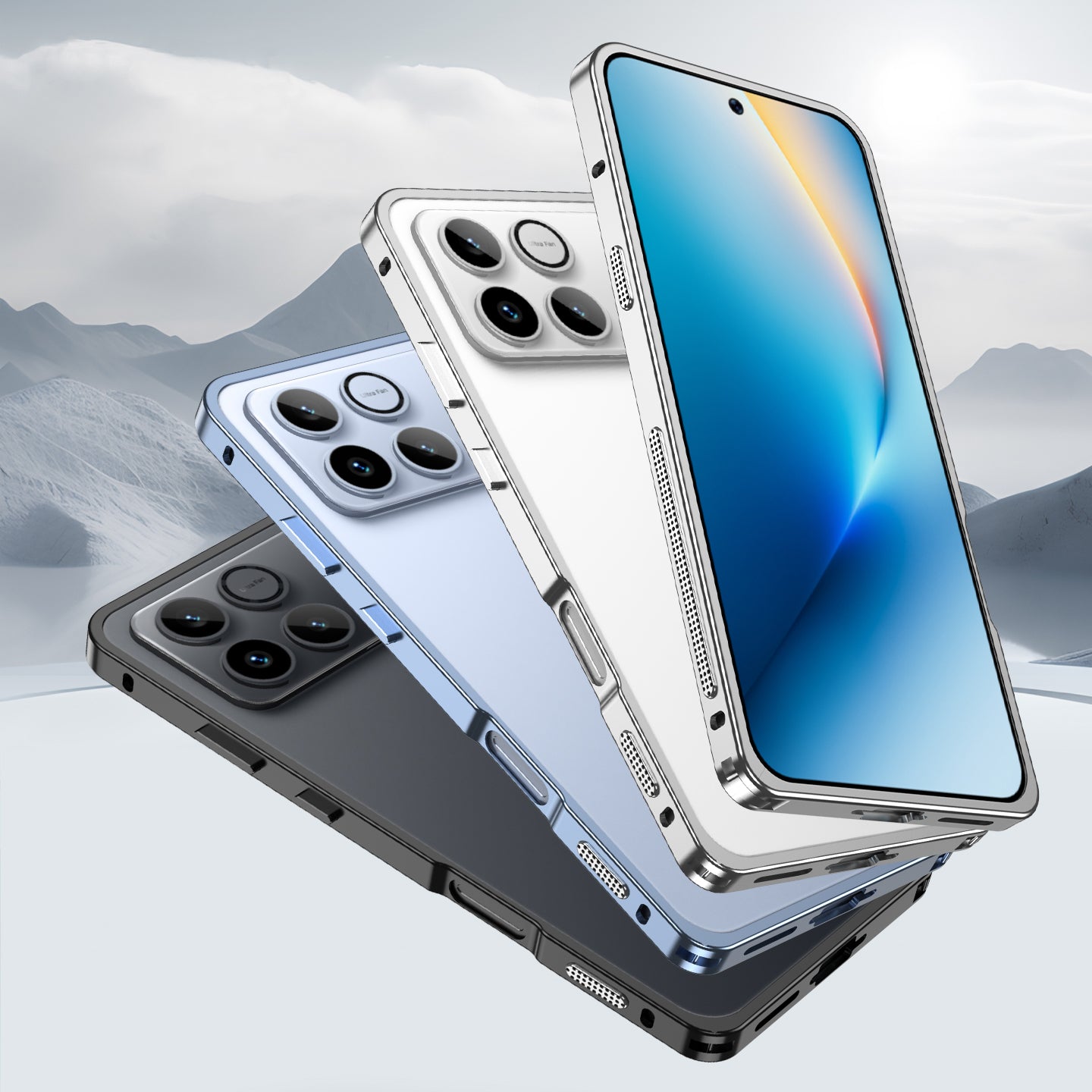Armor King Supercar Heat Dissipation Metal Bumper Case Cover