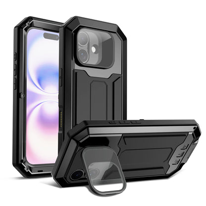 R-Just Kickstand Lens Protector IP54 Metal Outdoor Military Heavy Duty Case Cover