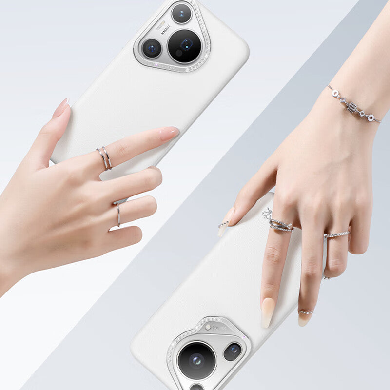 PYNANA Starry Jewelry Aesthetics & Handcraft MagSafe Faux Leather Protective Case Cover