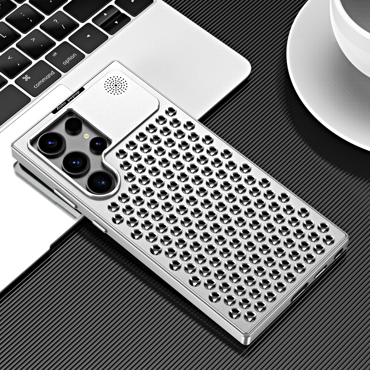 R-Just Aluminum Metal Heat Dissipation Aromatherapy Protective Case Cover