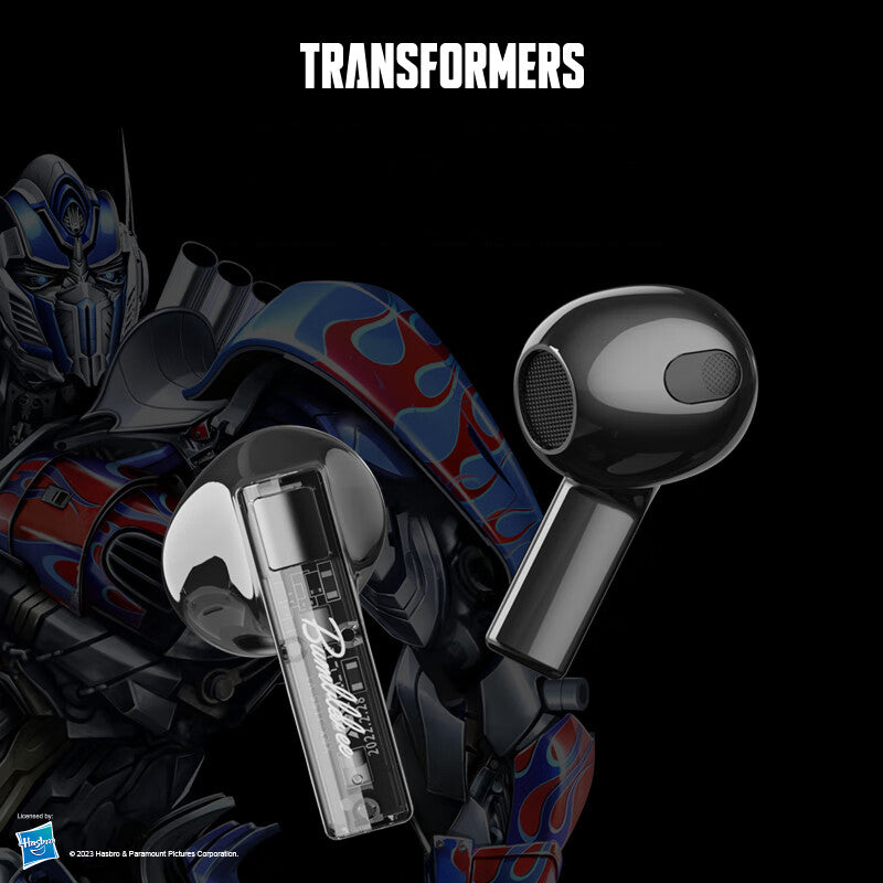 Transformers Transparent True Wireless Stereo Earbuds Bluetooth Headphones