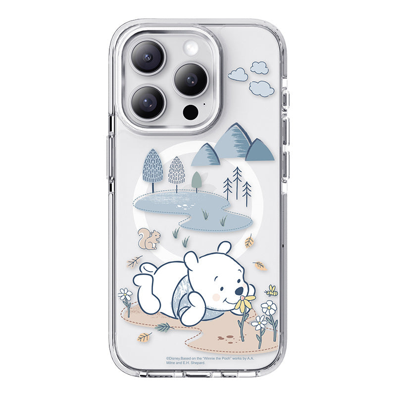 Disney Winnie the Pooh MagSafe Shockproof Transparent Protective Cover Case