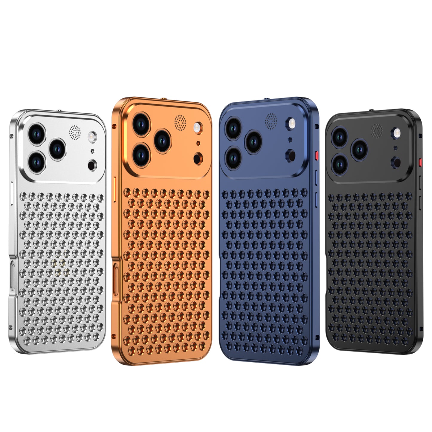 Kylin Armor Elastic Buckle Heat Dissipation Aromatherapy Metal Case Cover