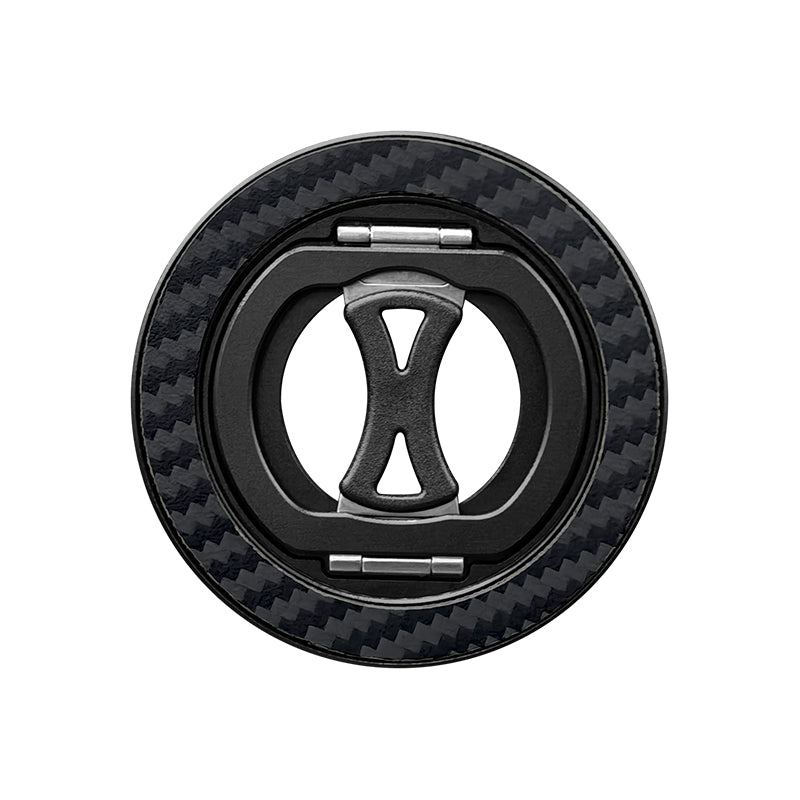 Armor King MagSafe Aramid Fiber + Aluminum Grip Stand Ring Holder