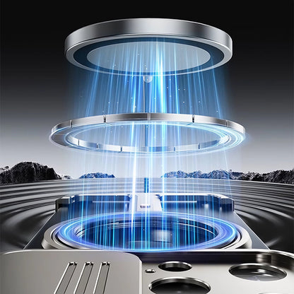 Oatsbasf Hidden π MagSafe Pivot Ring Stand Air Cushion Metal Case Cover