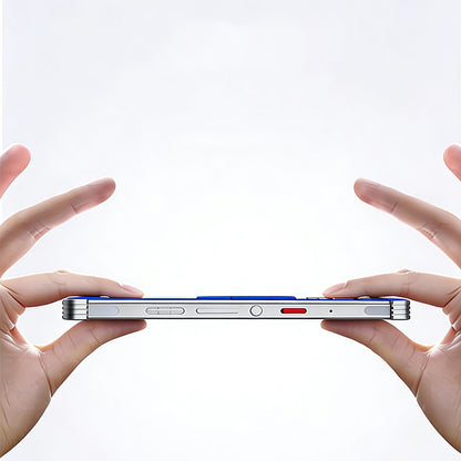 iy Bicolor Iron Palm MagSafe Aluminum Alloy Kickstand Shockproof Metal Case Cover