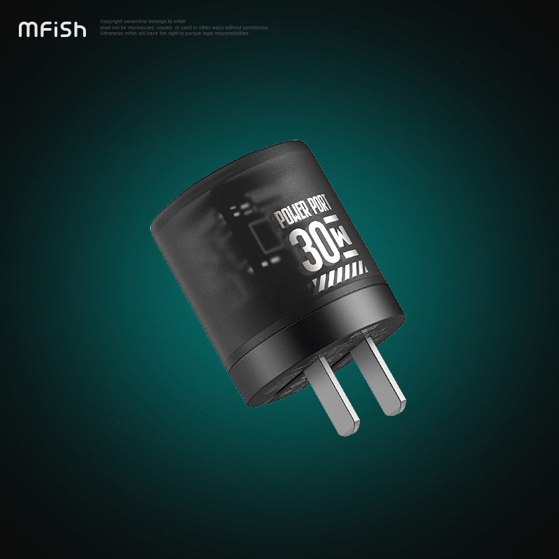 Mfish Electronic Mushroom III Power Port GaN 30W PD Fast Charger