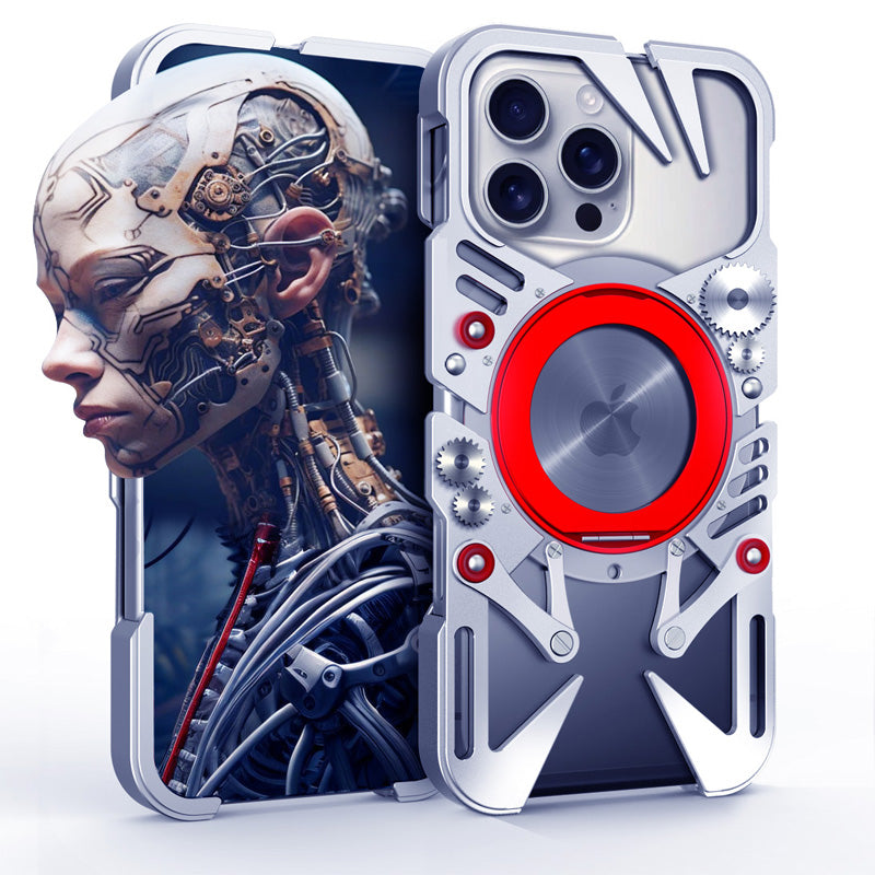 Simon360° Rotate Bracket Pivot Ring Stand Hollow Out Metal Case Cover