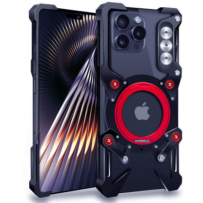 Simon MagSafe 360° Rotating Pivot Ring Stand Metal Case Cover