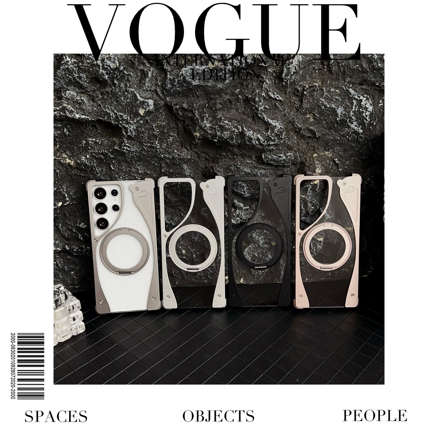 Armor King Stoat Bezel-less MagSafe Transparent PC Back Shockproof Metal Case Cover