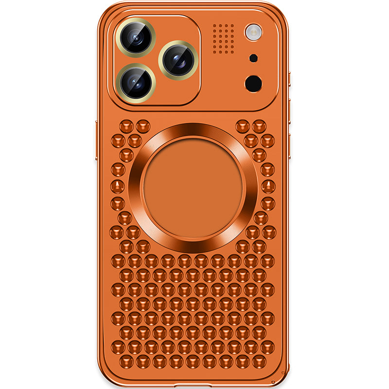 Armor King MagSafe Aluminum Alloy Heat Dissipation Lens Protector Aromatherapy Metal Case Cover