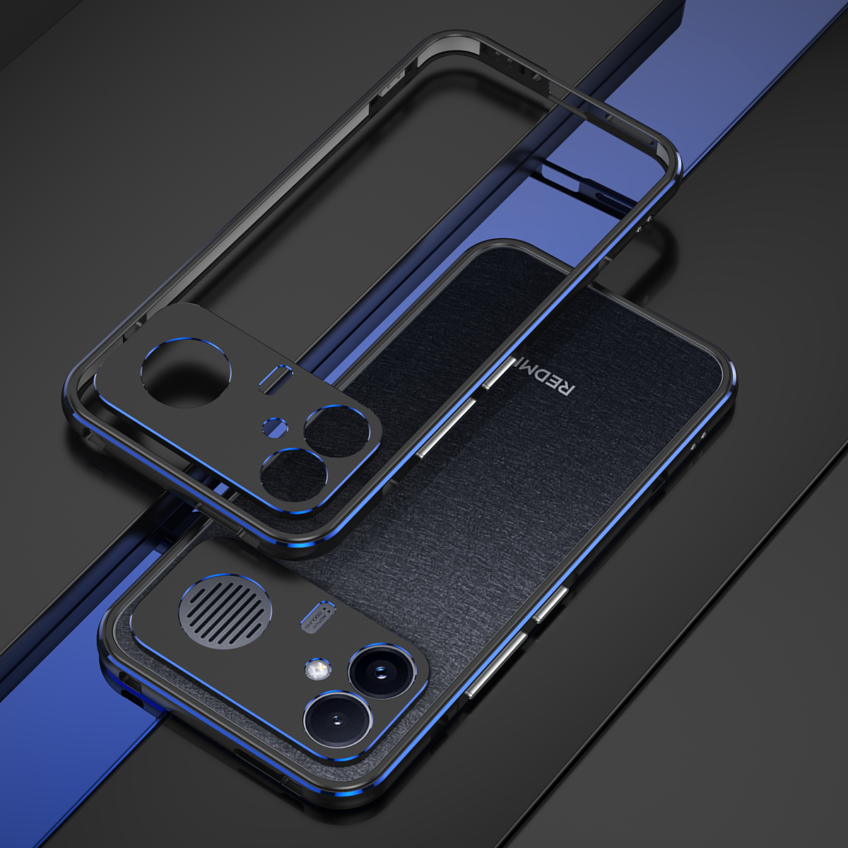 iy Aurora Sword Lens Protector Bicolor Aluminum Bumper Case for Xiaomi Redmi K90 / K80 / K70 series