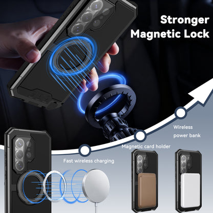 R-Just Kickstand IV MagSafe Lens Protector IP67 Metal Outdoor Military Heavy Duty Case Cover