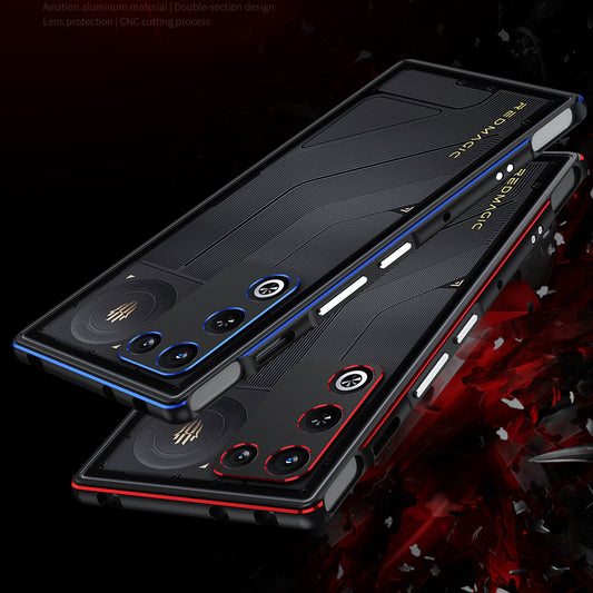 iy Aurora Sword Lens Protector Bicolor Aluminum Bumper Case for ZTE nubia RedMagic 11/10/8S/8 series