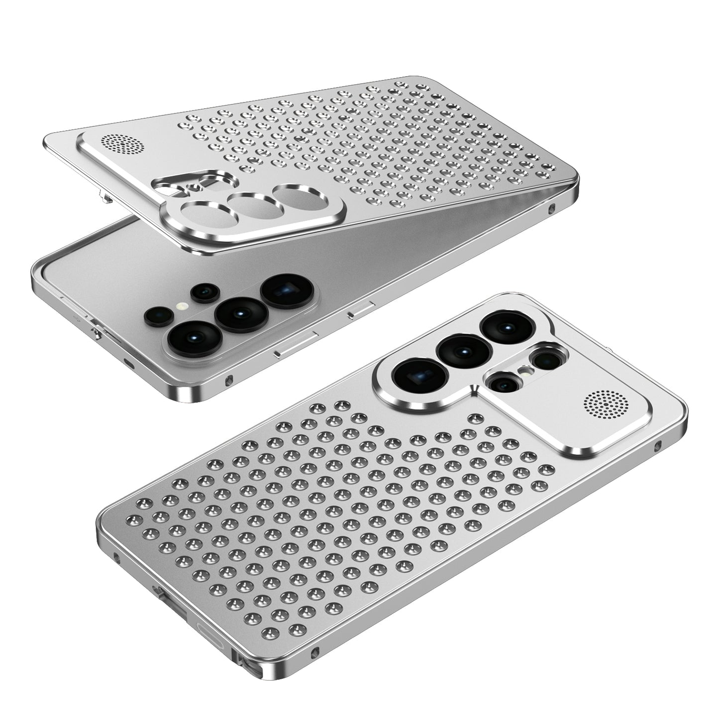 Kylin Armor Elastic Buckle Heat Dissipation Aromatherapy Metal Case Cover
