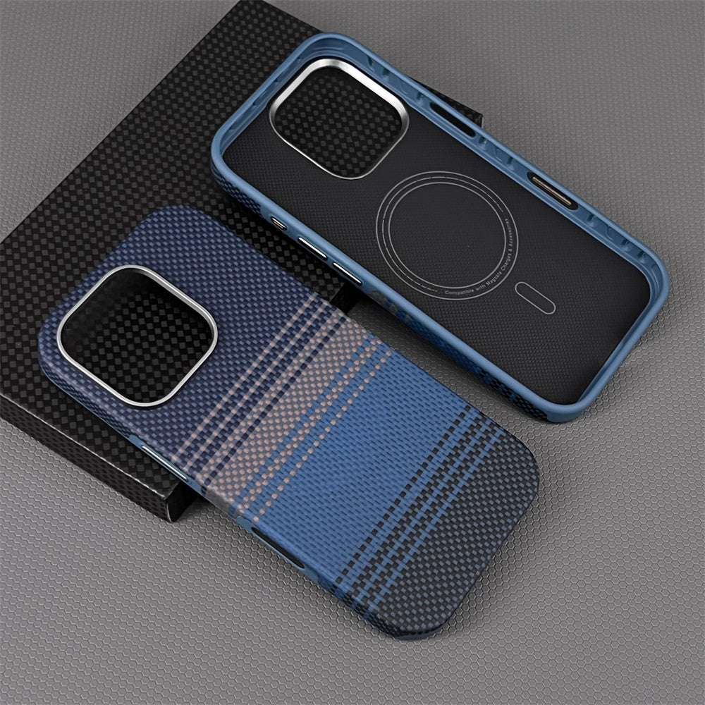Oatsbasf Luxury Pure Aramid Fiber MagSafe Case for Apple iPhone 16 Series