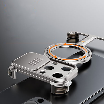 Oatsbasf Hidden π MagSafe Pivot Ring Stand Air Cushion Metal Case Cover