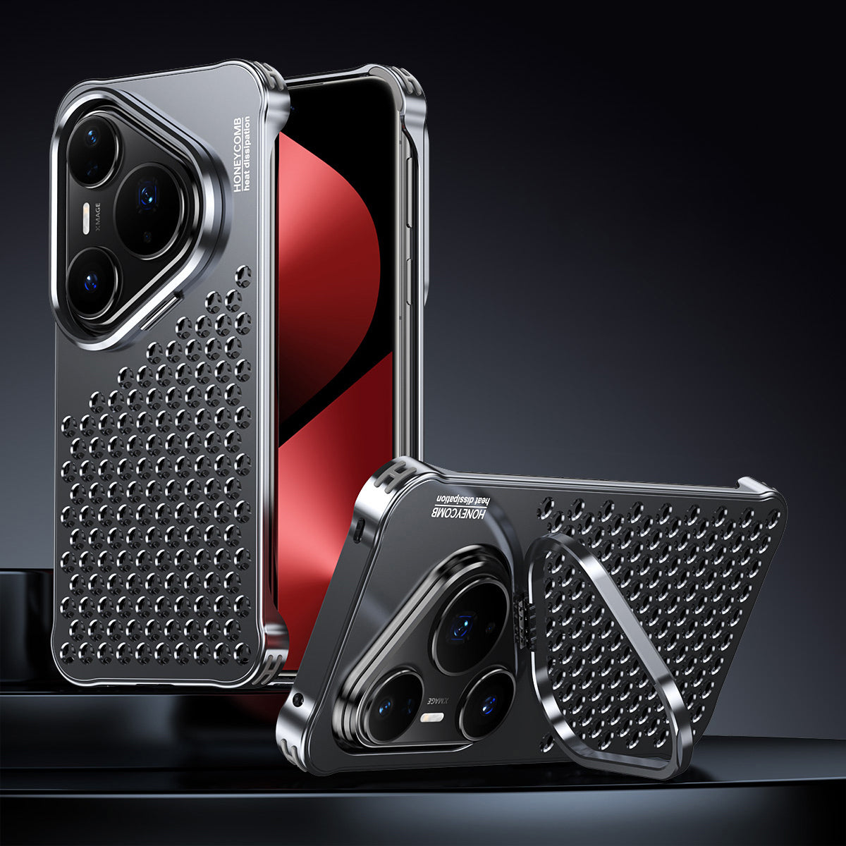 Armor King Lens Kickstand Heat Dissipation Metal Case Cover