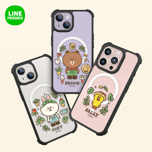Line Friends MagSafe Shockproof Anti-Scratch Air Hard Case Cover