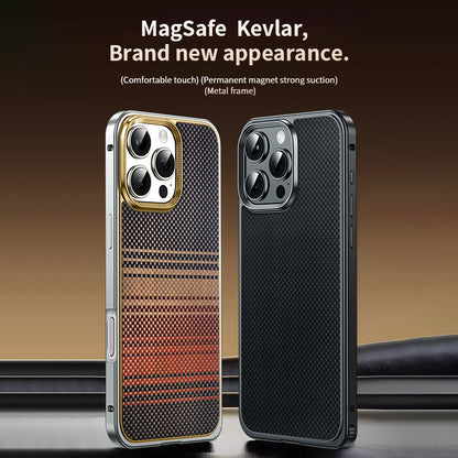 Armor King MagSafe Kevlar Back Latch Catch Metal Bumper Case Cover
