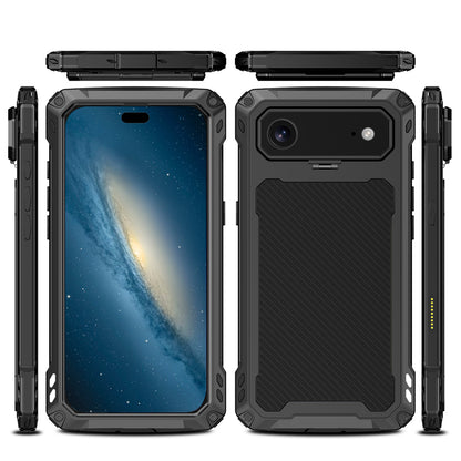 Armor King Silver Shield MagSafe Lens Protector Kickstand Military Heavy Duty Metal Case