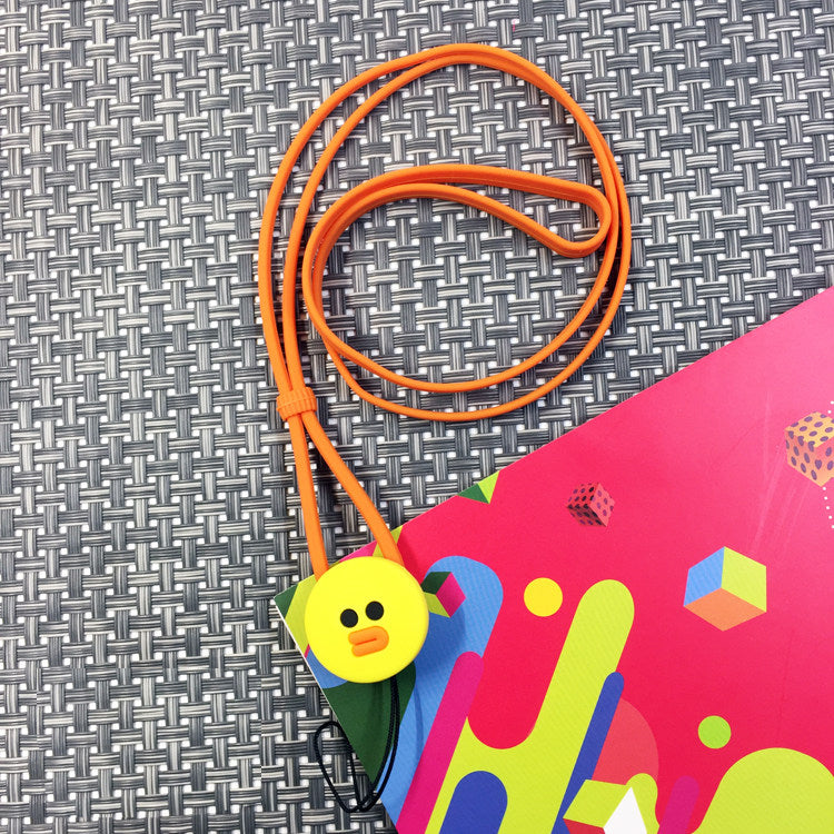 Charm Lanyard Cute Cartoon Characters Universal Anti-Lost Silicone Strap