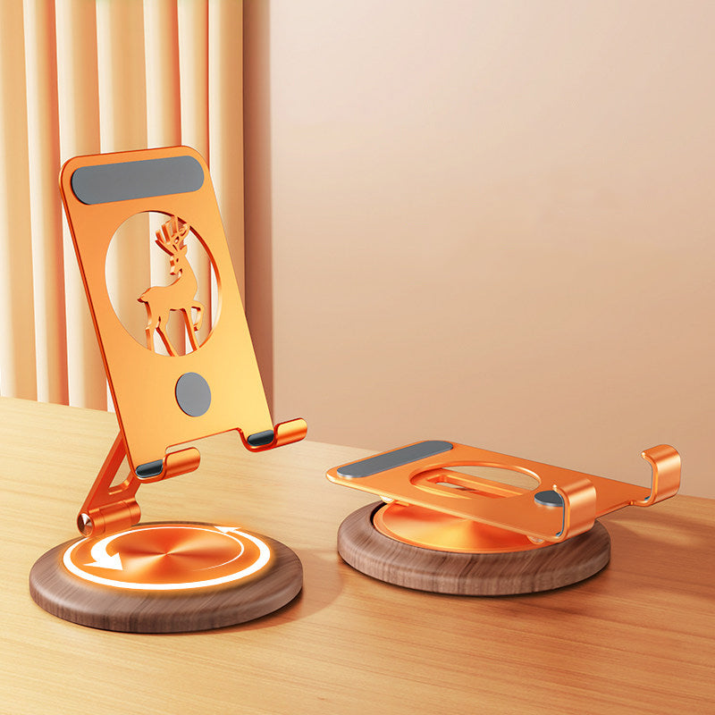 Armor King Foldable 360° Rotation Metal Phone Holder Adjustable Desktop Tablet Stand