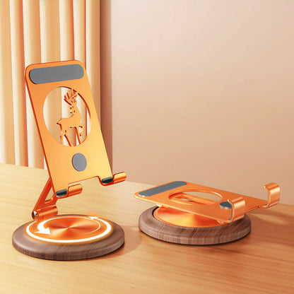 Armor King Foldable 360° Rotation Metal Phone Holder Adjustable Desktop Tablet Stand