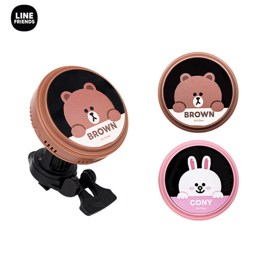 Line Friends Magnetic Car & Office Dual-use Portable Wireless Charger
