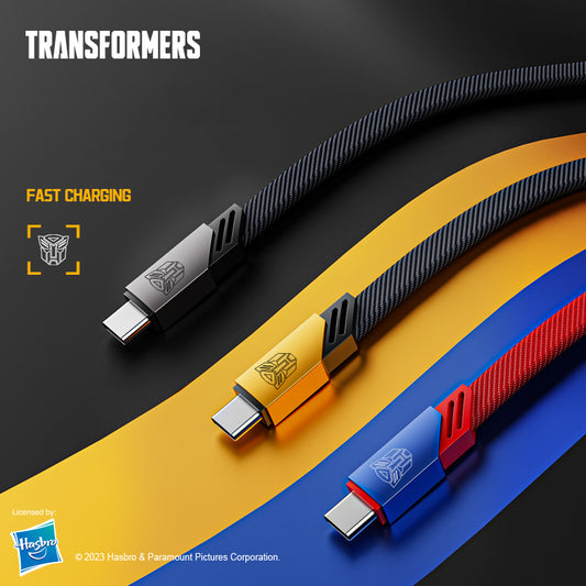 Transformers Fast Charging 6A Type-C / 2.4A Apple Lightning Cable