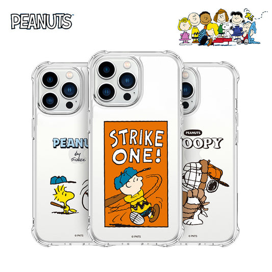 Peanuts Snoopy Clear Air Cushion Reinforced Bulletproof Jelly Hard Case Cover