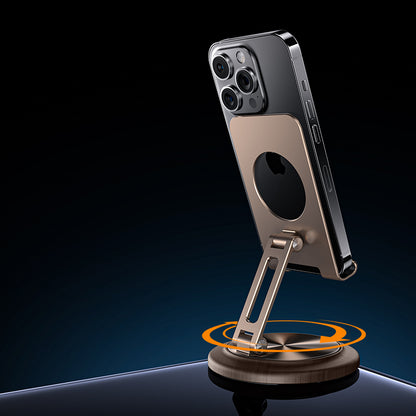 Armor King Foldable 360° Rotation Metal Phone Holder Adjustable Desktop Tablet Stand