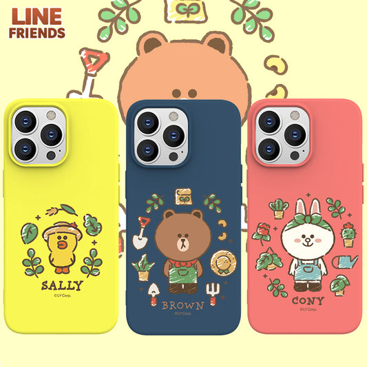 Line Friends Liquid Silicone Soft Color Jelly Protective Case Cover
