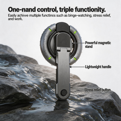 Luphie Mecha Armor Metal Case Cover with Magnetic Ring Holder MagSafe Bracket