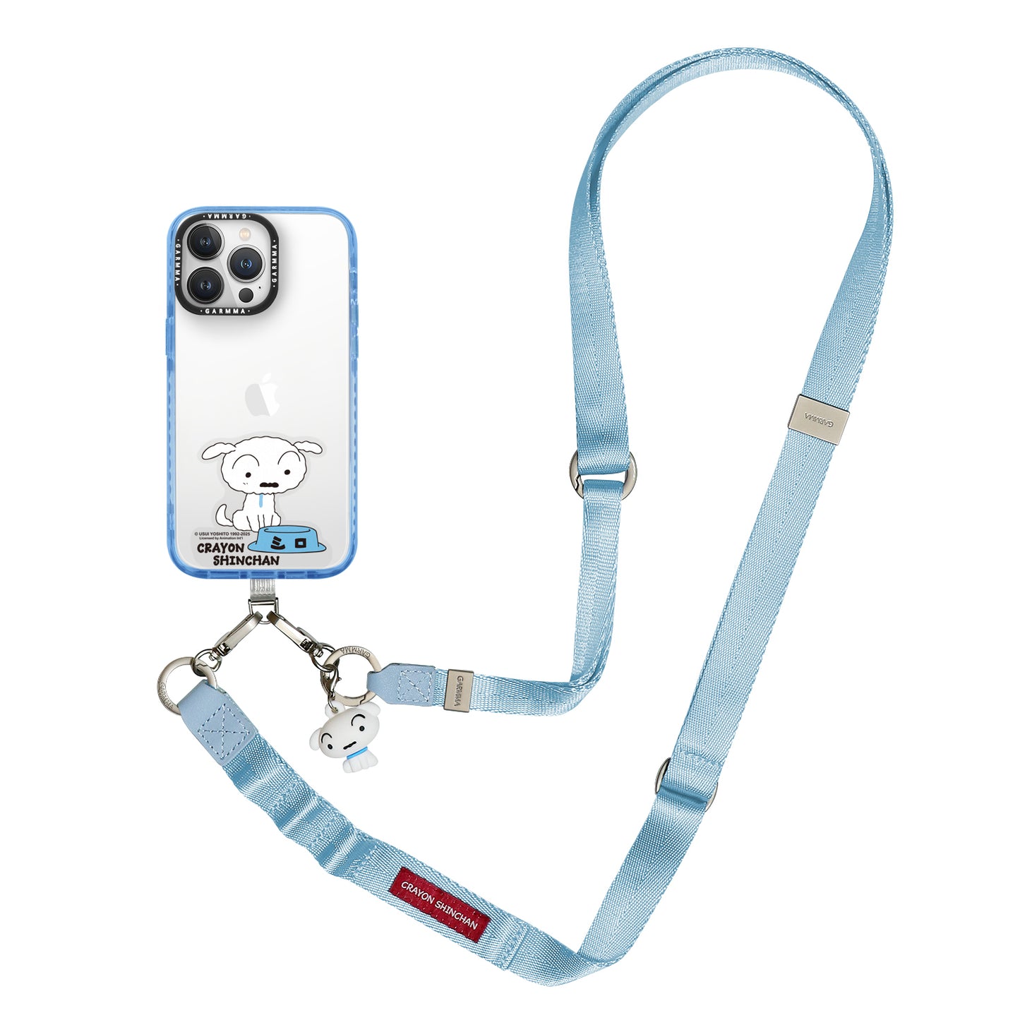 GARMMA Crayon Shin-chan Doll Charm Phone Lanyard Cross-body Strap