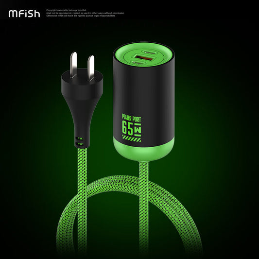 Mfish Silicon Based Life II mini GaN Power Port 65W PD Fast Charger