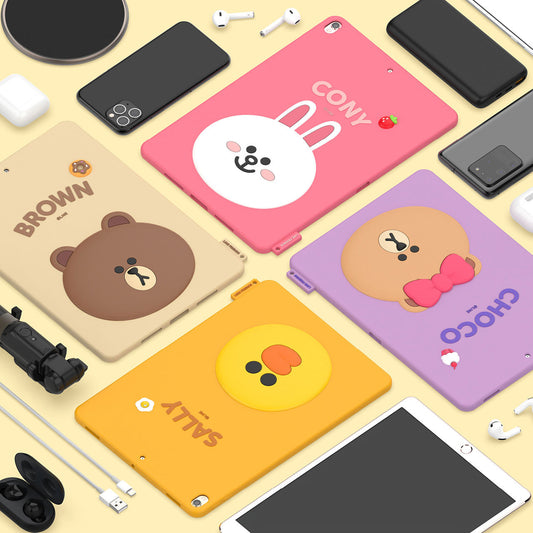 Line Friends Shockproof 3D Tablet Silicone Case Cover