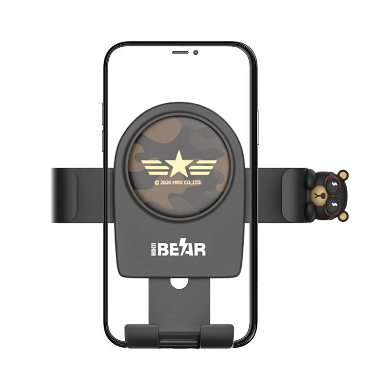 Hikii Bear Figure Car Gravity Bracket Phone Holder